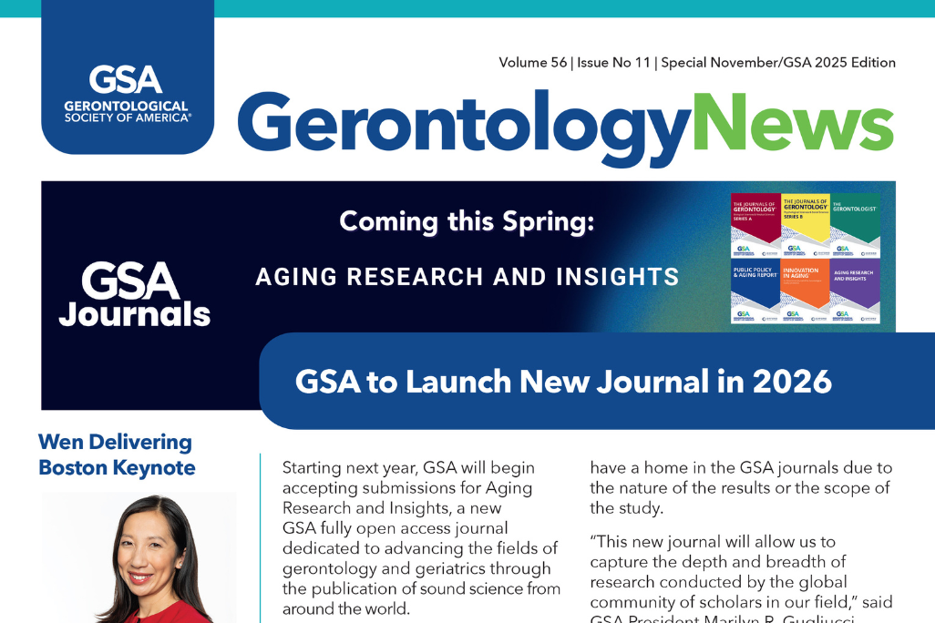 Gerontology News November 2025